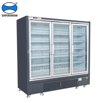 Porta de vidro Florez de alimentos congelados exibir freezer